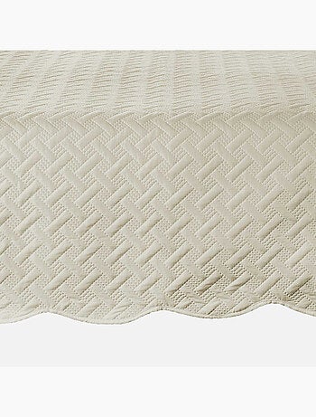 Couverture molletonné surpiquage graphique