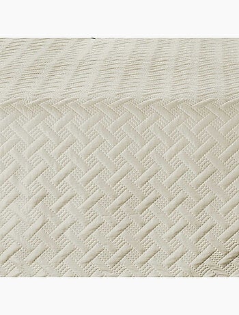 Couverture molletonné surpiquage graphique