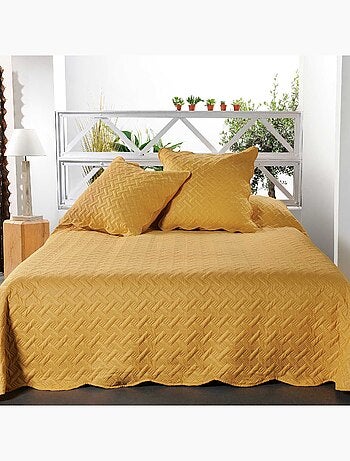 Couverture molletonné surpiquage graphique