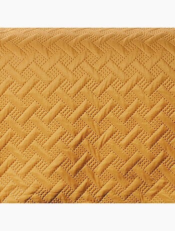 Couverture molletonné surpiquage graphique