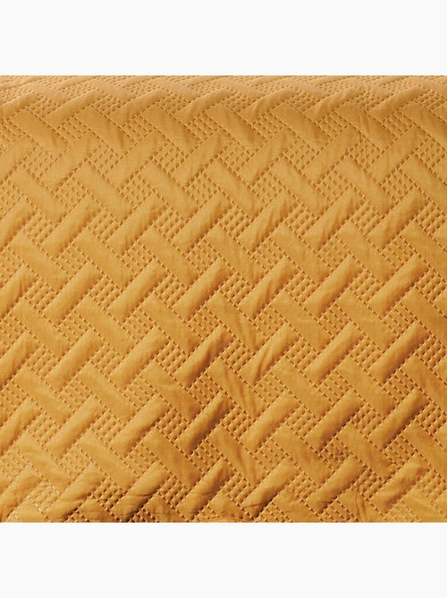 Couverture molletonné surpiquage graphique - Kiabi