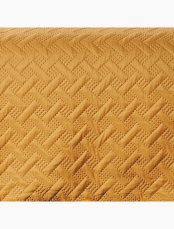 Couverture molletonné surpiquage graphique