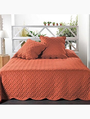 Couverture molletonné surpiquage graphique