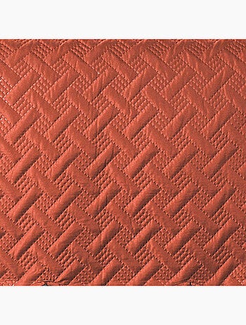 Couverture molletonné surpiquage graphique