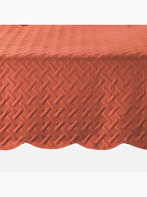 Couverture molletonné surpiquage graphique - Kiabi