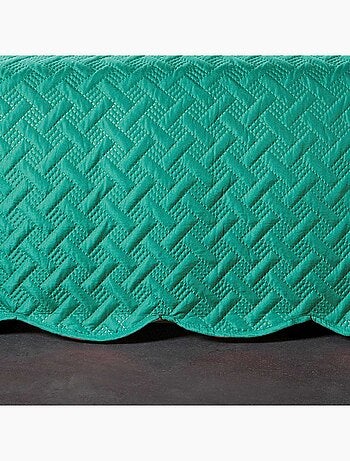 Couverture molletonné surpiquage graphique