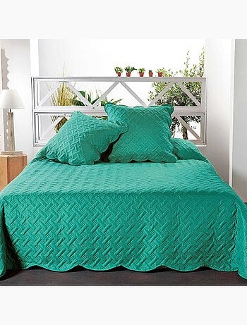 Couverture molletonné surpiquage graphique