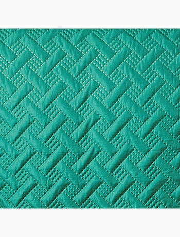 Couverture molletonné surpiquage graphique