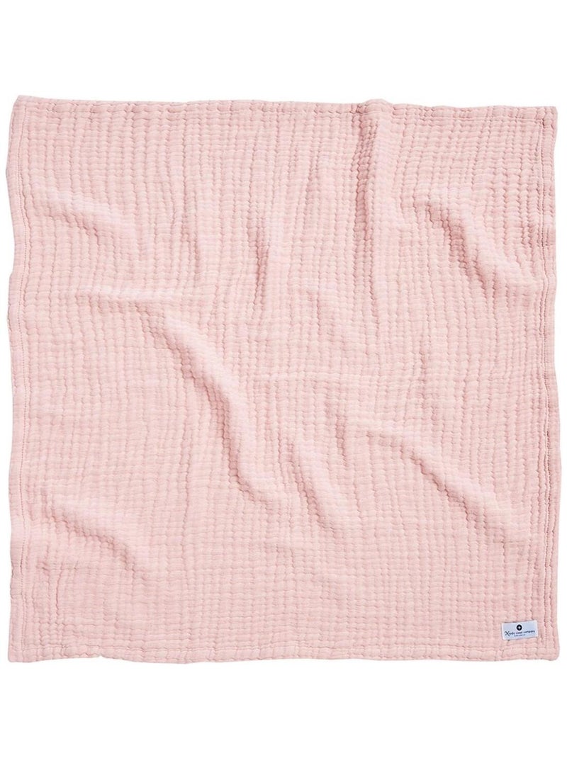 Couverture mousseline bebe en coton 80 x 80 cm Rose - Kiabi