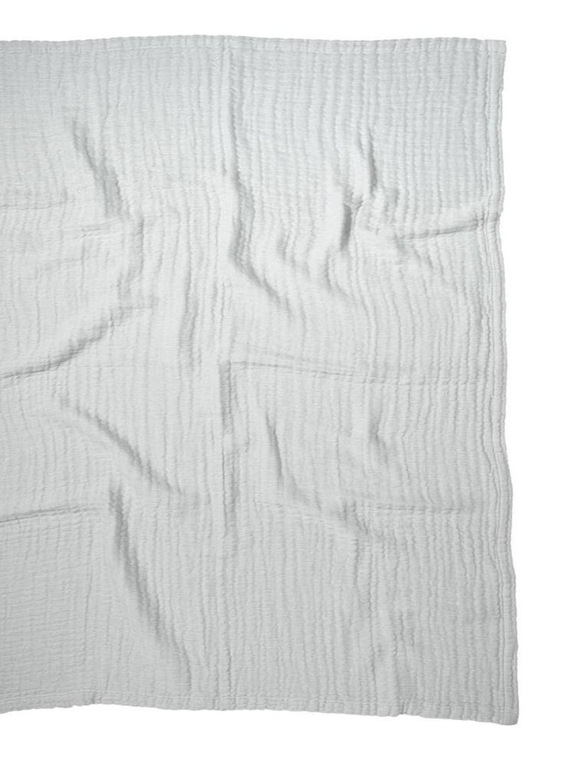 Couverture mousseline bebe grande en coton 90 x 120 cm Gris - Kiabi