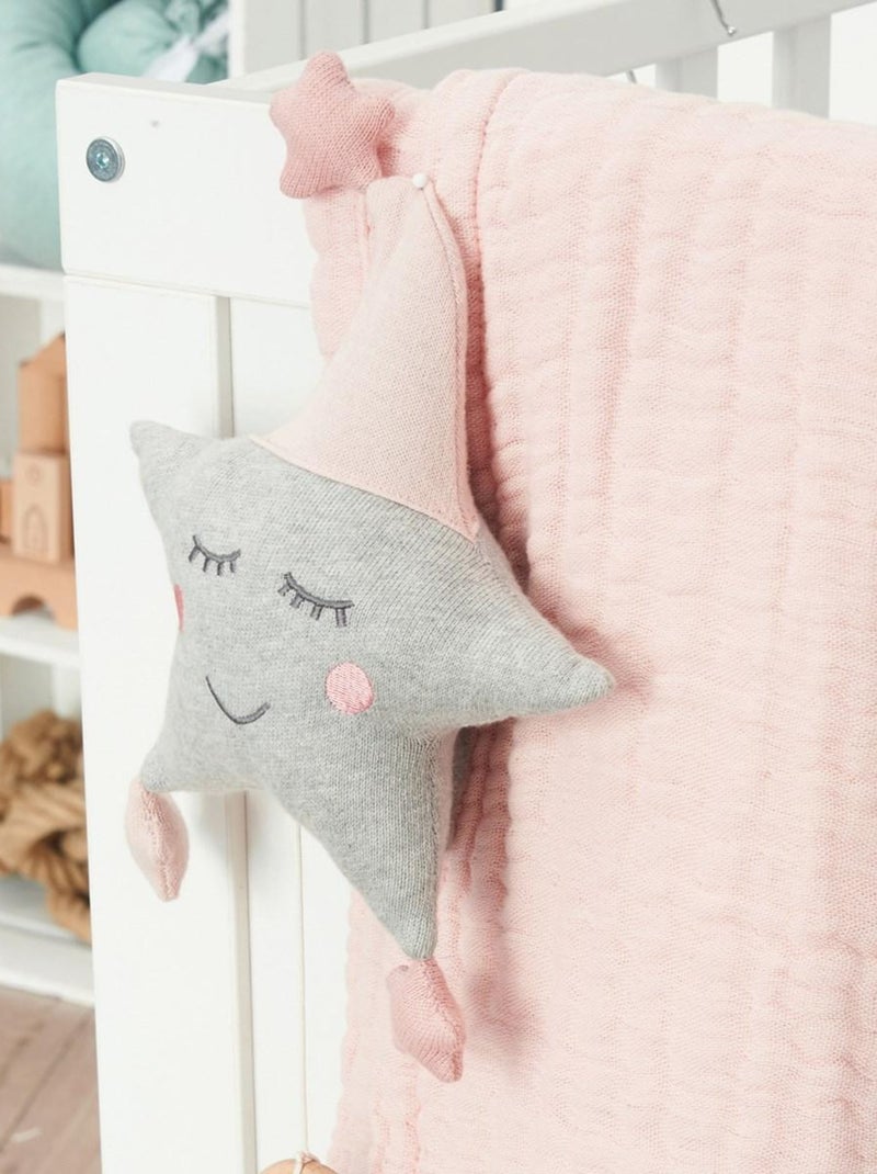 Couverture mousseline bebe grande en coton 90 x 120 cm Rose - Kiabi