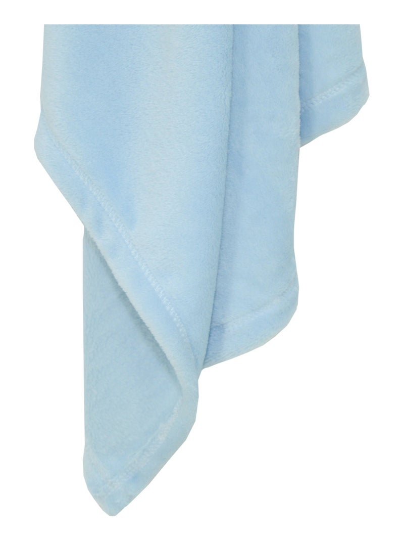 Couverture naissance en flanelle Bleu ciel - Kiabi