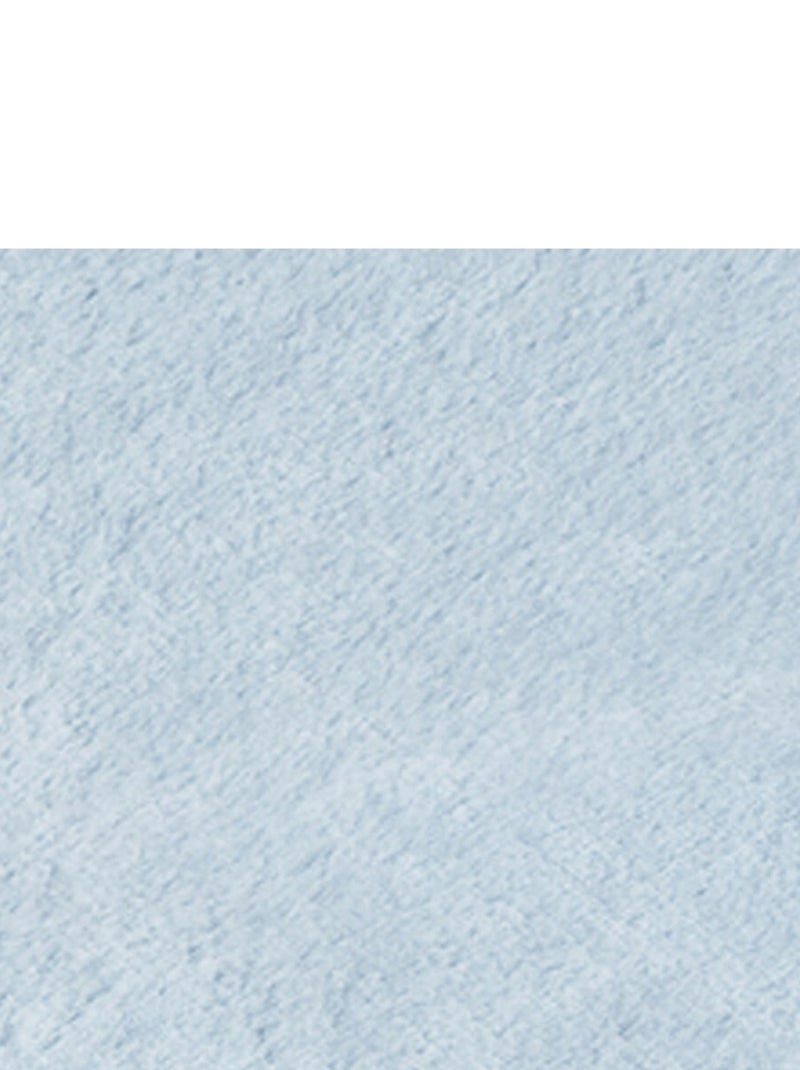 Couverture naissance en flanelle Bleu ciel - Kiabi