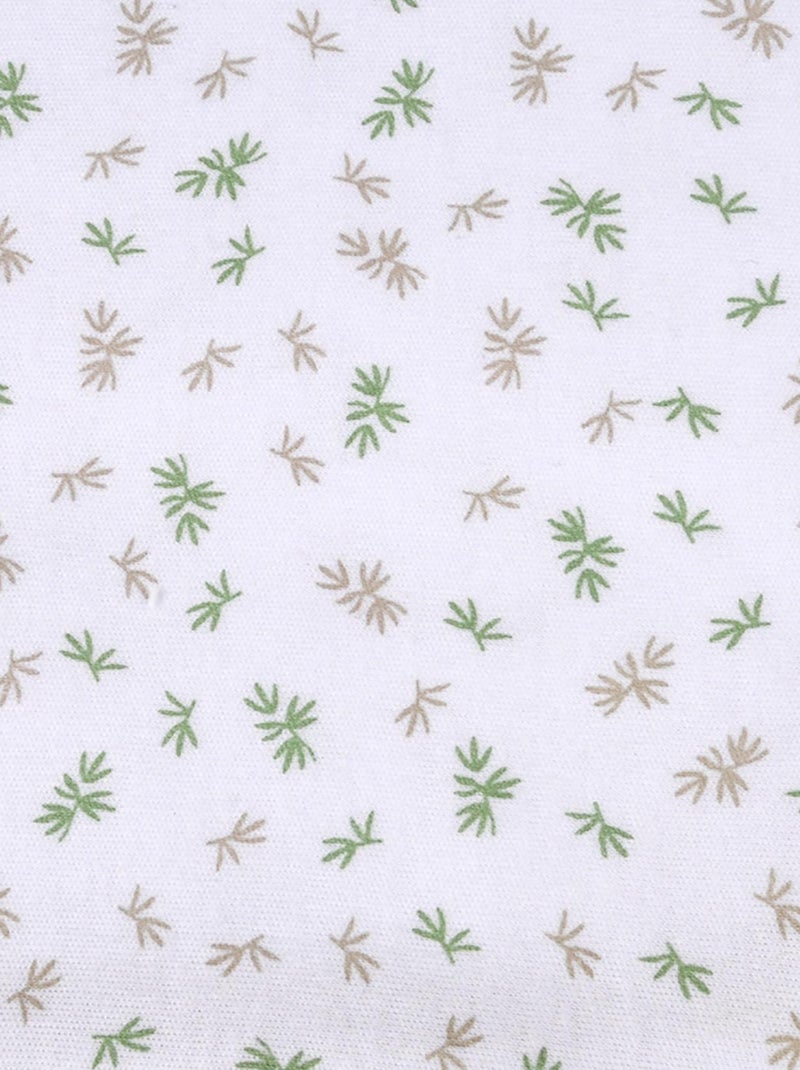 Couverture nature en coton bio Blanc - Kiabi