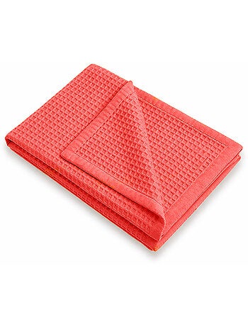 Couverture Nid d'Abeilles en Coton Bio Vert