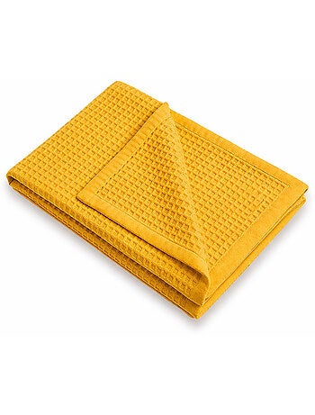 Couverture Nid d'Abeilles en Coton Bio Vert