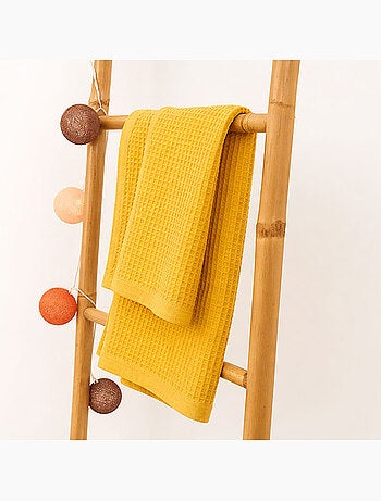 Couverture Nid d'Abeilles en Coton Bio Vert