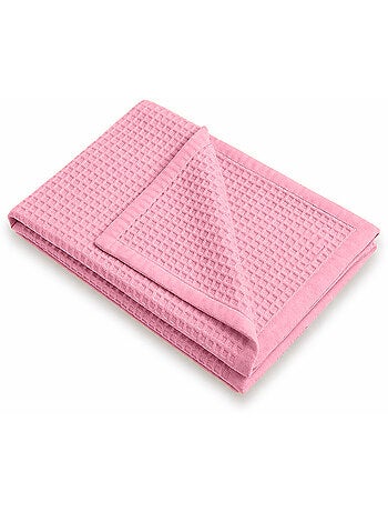 Couverture Nid d'Abeilles en Coton Bio Vert
