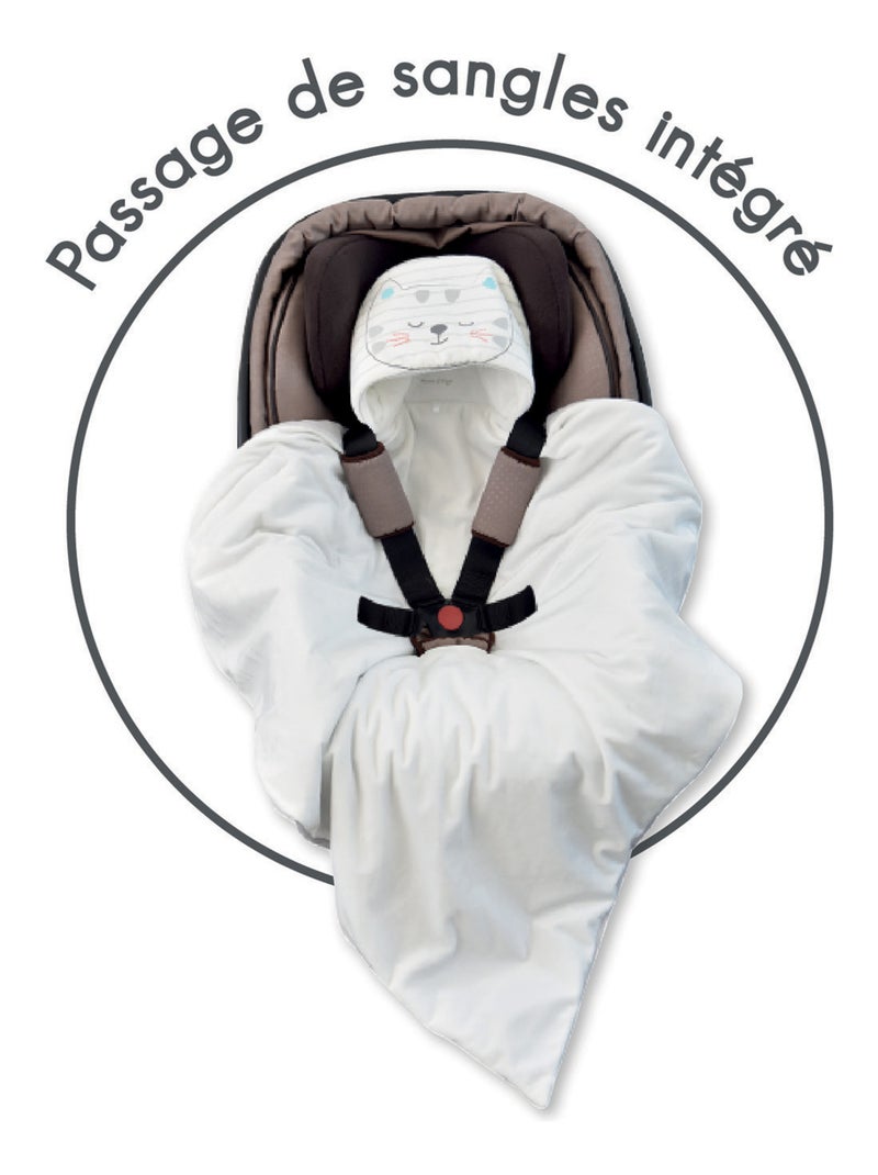 COUVERTURE NOMADE EOLIA SECURITE AUTO Gris - Kiabi