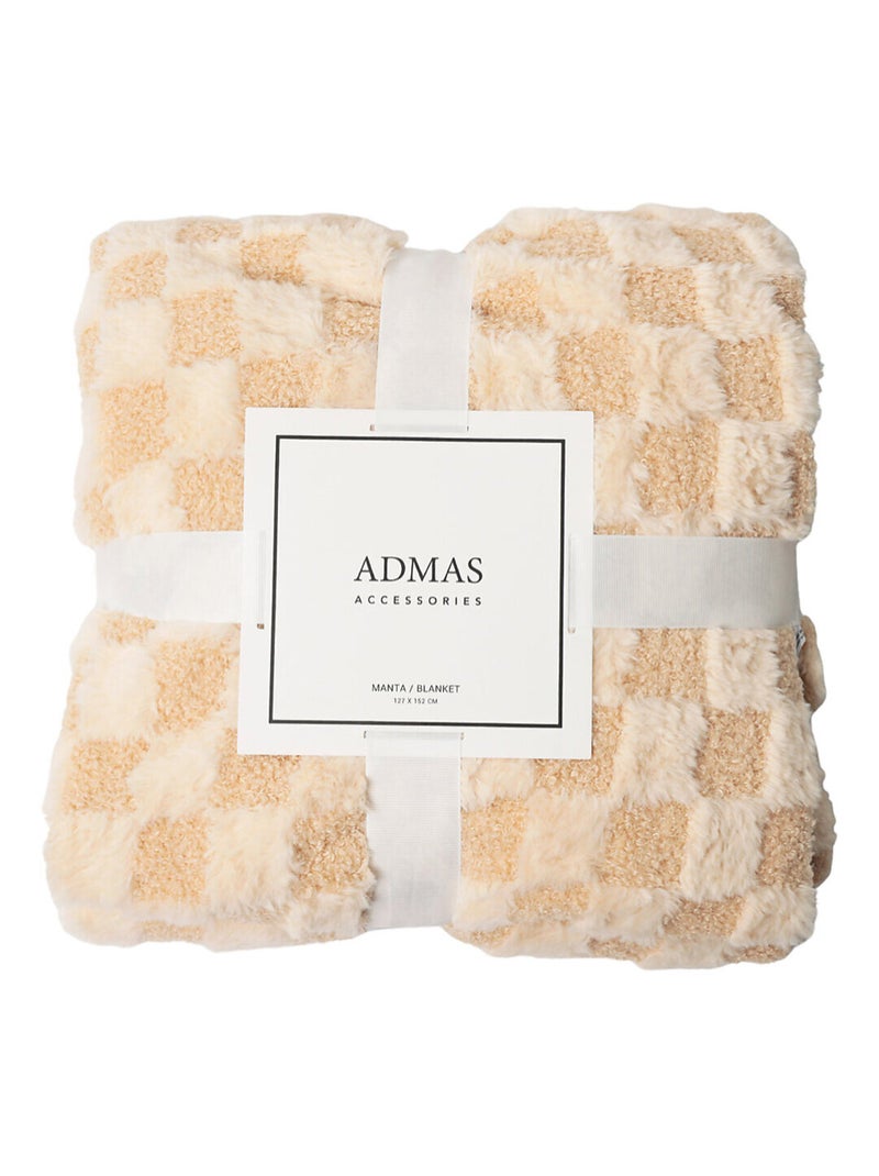 Couverture plaid d'intérieur Terry Rabbit Beige - Kiabi