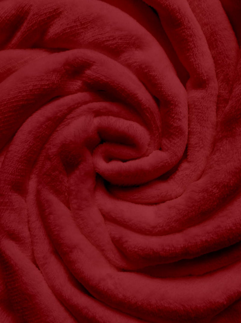 Couverture, Plaid en flanelle CALIN par Soleil d'Ocre Rouge - Kiabi