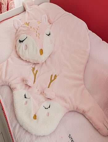 Couverture plaid enfant Catimini Kawaii petit cerf - Micro polaire