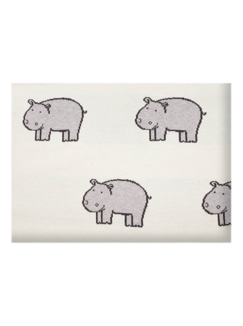 Couverture plaid , HIPPO SEVIRA KIDS Ecru - Kiabi