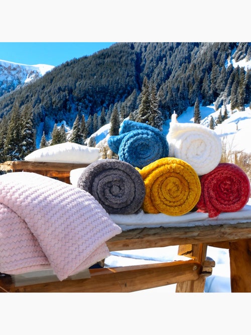 Couverture, Plaid microfibre COCOONING, par Soleil d'Ocre - Kiabi