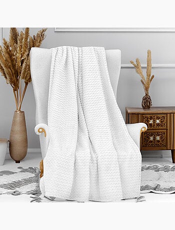 Couverture, Plaid microfibre COCOONING, par Soleil d'Ocre