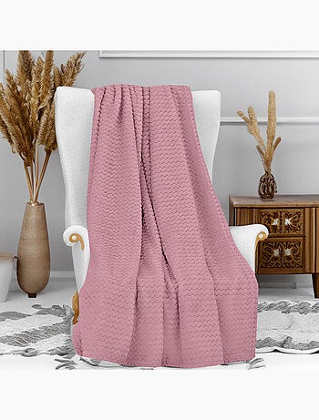 Couverture, Plaid microfibre COCOONING, par Soleil d'Ocre