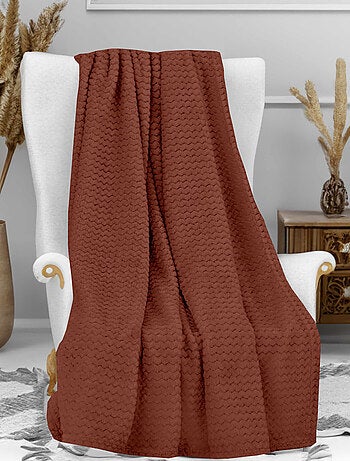 Couverture, Plaid microfibre COCOONING, par Soleil d'Ocre