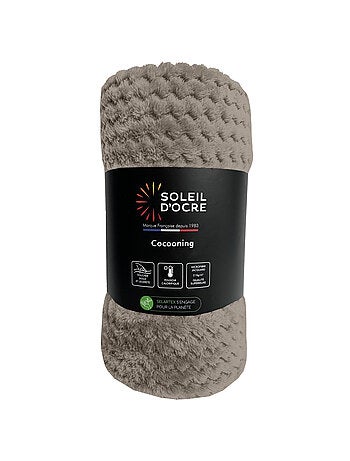 Couverture, Plaid microfibre COCOONING, par Soleil d'Ocre
