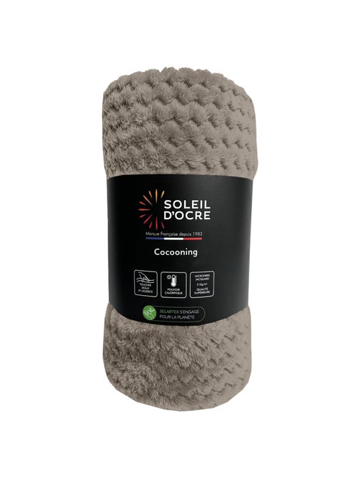 Couverture, Plaid microfibre COCOONING, par Soleil d'Ocre - Kiabi