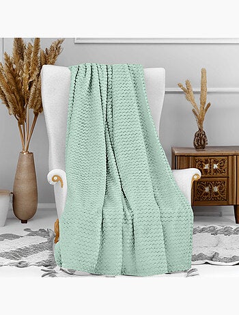 Couverture, Plaid microfibre COCOONING, par Soleil d'Ocre