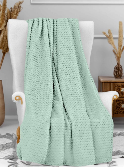 Couverture, Plaid microfibre COCOONING, par Soleil d'Ocre - Kiabi