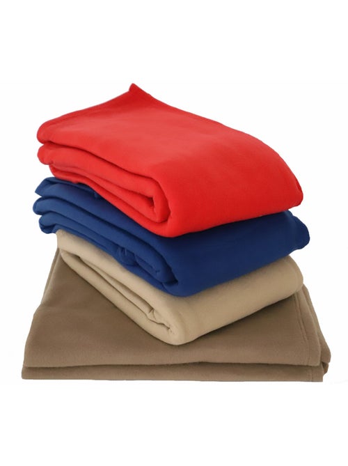 Couverture Plaid Polaire anti feu 320gr SECURE - Kiabi