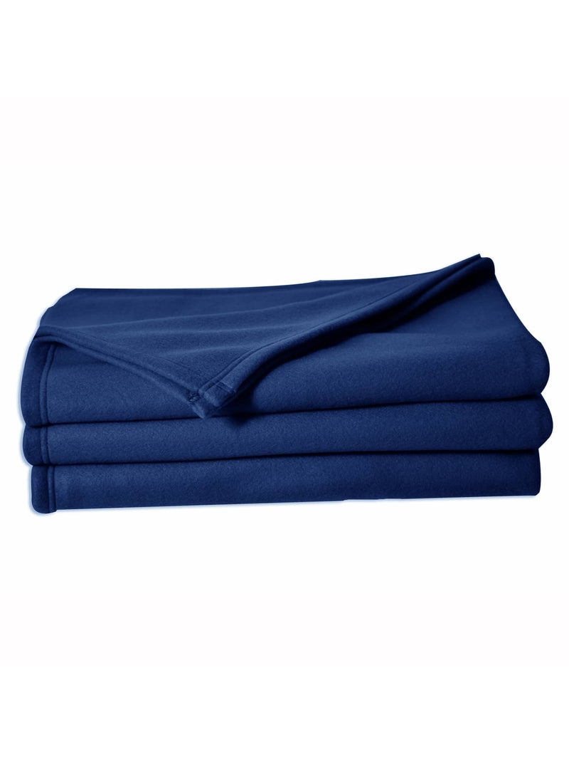Couverture Plaid Polaire anti feu 320gr SECURE Rouge - Kiabi