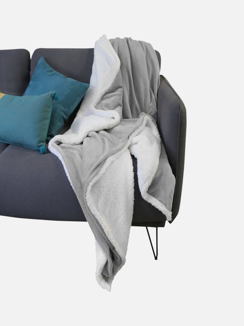 Couverture, plaid polaire en flanelle et sherpa ultra doux - Vivezen - Kiabi