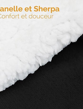 Couverture, plaid polaire en flanelle et sherpa ultra doux - Vivezen