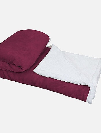 Couverture, plaid polaire en flanelle et sherpa ultra doux - Vivezen