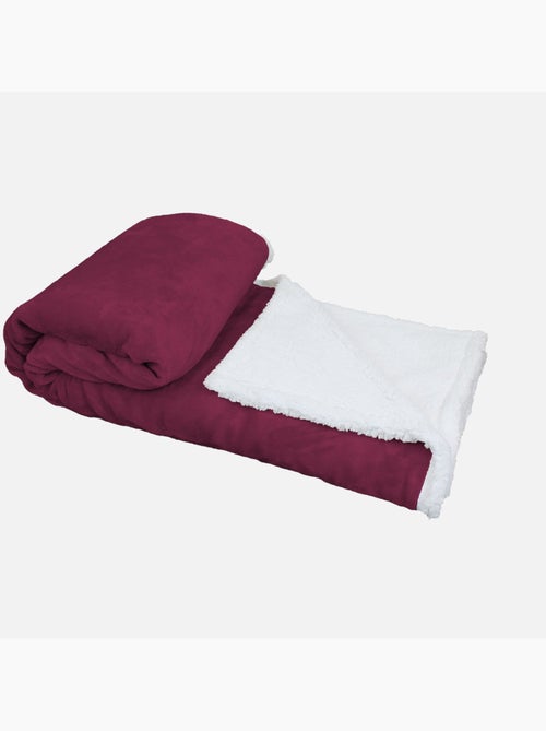 Couverture, plaid polaire en flanelle et sherpa ultra doux - Vivezen - Kiabi