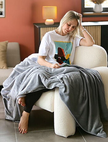 Couverture, plaid polaire, jeté de canapé - Vivezen