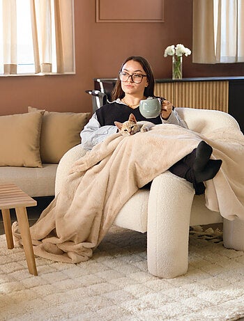 Couverture, plaid polaire, jeté de canapé Cosy ultra doux - Vivezen