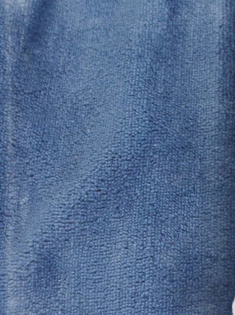 Couverture, plaid polaire pour bébé en flanelle et sherpa ultra doux - Monsieur Bébé Bleu - Kiabi