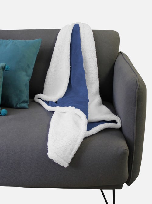 Couverture, plaid polaire pour bébé en flanelle et sherpa ultra doux - Monsieur Bébé - Kiabi