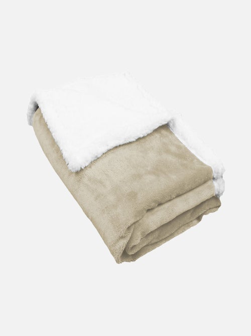 Couverture, plaid polaire pour enfant en flanelle et sherpa ultra doux - Monsieur Bébé - Kiabi