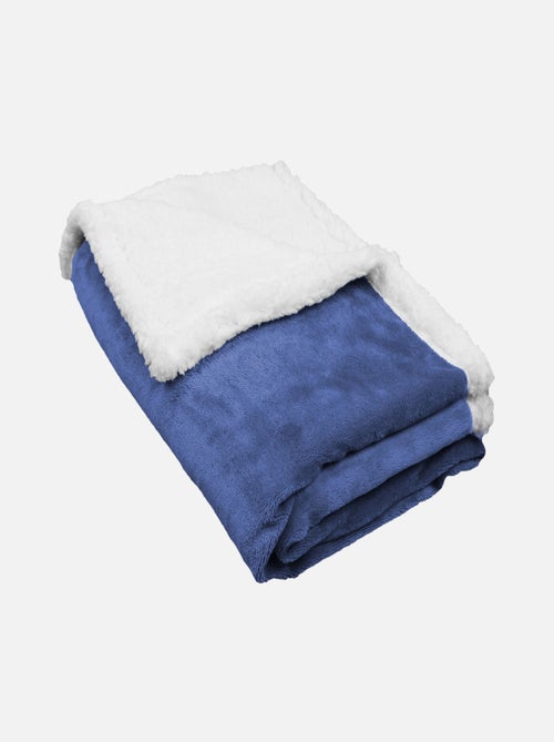 Couverture, plaid polaire pour enfant en flanelle et sherpa ultra doux - Monsieur Bébé - Kiabi