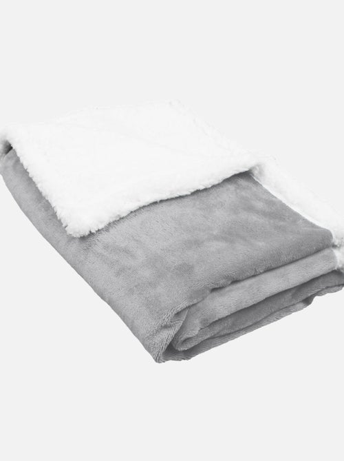 Couverture, plaid polaire pour enfant en flanelle et sherpa ultra doux - Monsieur Bébé - Kiabi
