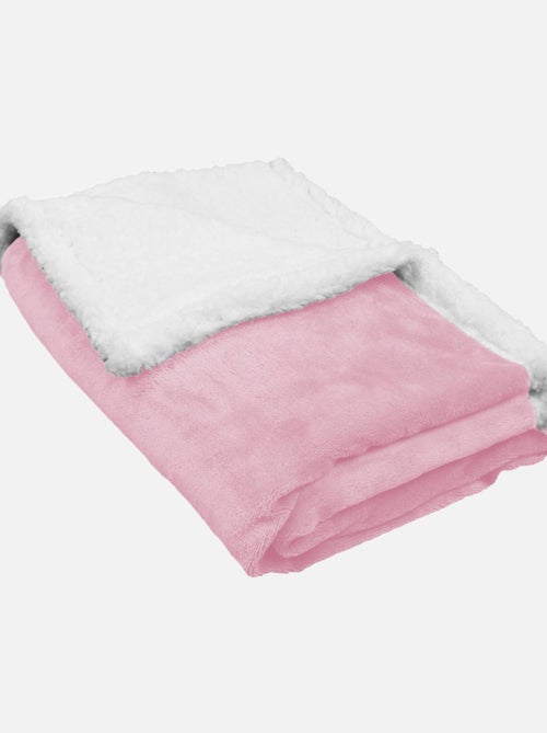 Couverture, plaid polaire pour enfant en flanelle et sherpa ultra doux - Monsieur Bébé - Kiabi
