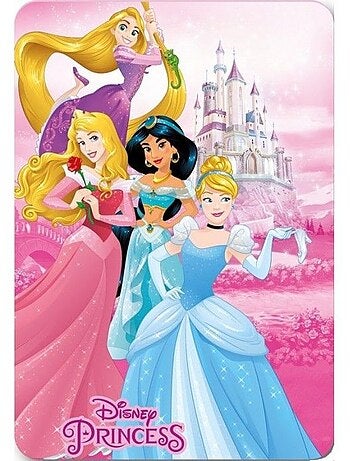Couverture plaid polaire Princesses - 100x140 cm - Disney